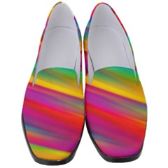 Colorful Background Women s Classic Loafer Heels by Wegoenart