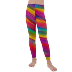 Colorful Background Kids  Lightweight Velour Leggings