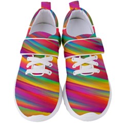 Colorful Background Women s Velcro Strap Shoes by Wegoenart