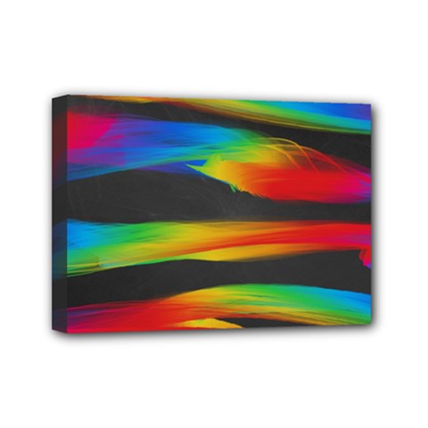 Abstarct Pattern Colorful Background Mini Canvas 7  X 5  (stretched) by Wegoenart