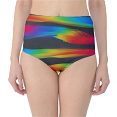 Abstarct Pattern Colorful Background Classic High-waist Bikini Bottoms by Wegoenart