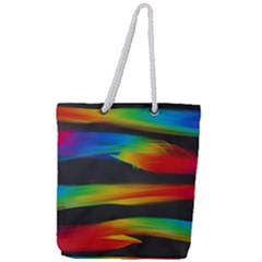 Abstarct Pattern Colorful Background Full Print Rope Handle Tote (large) by Wegoenart