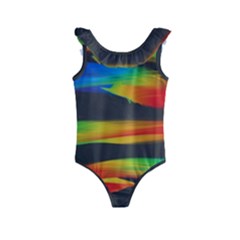 Abstarct Pattern Colorful Background Kids  Frill Swimsuit by Wegoenart