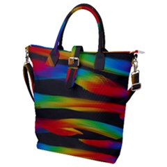 Abstarct Pattern Colorful Background Buckle Top Tote Bag