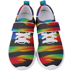 Abstarct Pattern Colorful Background Women s Velcro Strap Shoes