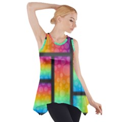 Background Colorful Abstract Side Drop Tank Tunic by Wegoenart