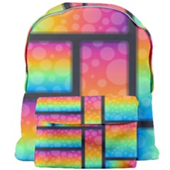 Background Colorful Abstract Giant Full Print Backpack by Wegoenart