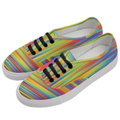 Colorful Background Pattern Women s Classic Low Top Sneakers by Wegoenart