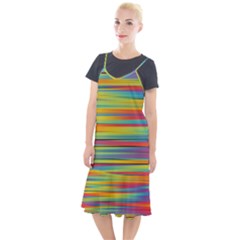 Colorful Background Pattern Camis Fishtail Dress