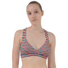 Background Abstract Colorful Sweetheart Sports Bra by Wegoenart