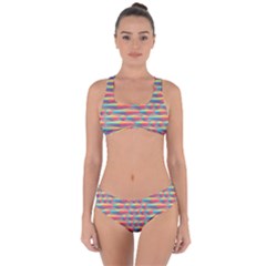 Background Abstract Colorful Criss Cross Bikini Set by Wegoenart