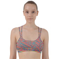 Background Abstract Colorful Line Them Up Sports Bra by Wegoenart