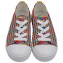 Background Abstract Colorful Kids  Low Top Canvas Sneakers View1