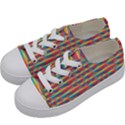 Background Abstract Colorful Kids  Low Top Canvas Sneakers View2