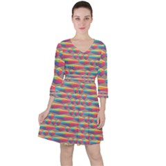 Background Abstract Colorful Ruffle Dress by Wegoenart