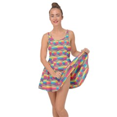 Background Abstract Colorful Inside Out Casual Dress by Wegoenart