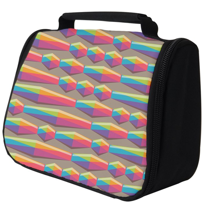 Background Abstract Colorful Full Print Travel Pouch (Big)