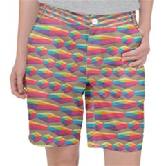 Background Abstract Colorful Pocket Shorts by Wegoenart