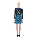 Mandala Blue Abstract Circle Suspender Skater Skirt View2