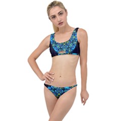 Mandala Blue Abstract Circle The Little Details Bikini Set by Wegoenart