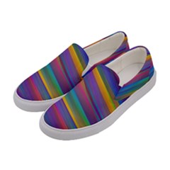 Colorful Background Women s Canvas Slip Ons by Wegoenart