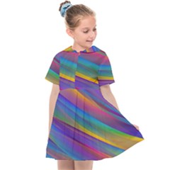 Colorful Background Kids  Sailor Dress