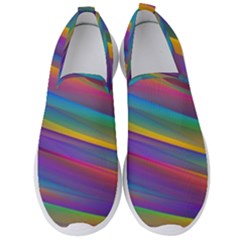 Colorful Background Men s Slip On Sneakers