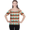 Abstract Background Circle Square Cutout Shoulder Tee View1