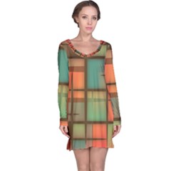 Background Abstract Colorful Long Sleeve Nightdress