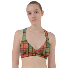 Background Abstract Colorful Sweetheart Sports Bra by Wegoenart