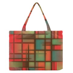 Background Abstract Colorful Zipper Medium Tote Bag by Wegoenart