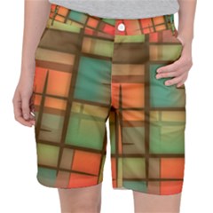 Background Abstract Colorful Pocket Shorts