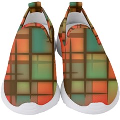 Background Abstract Colorful Kids  Slip On Sneakers