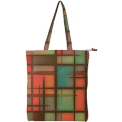 Background Abstract Colorful Double Zip Up Tote Bag