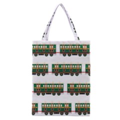 Trains Pattern Transportation Classic Tote Bag by Wegoenart