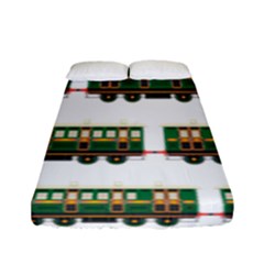 Trains Pattern Transportation Fitted Sheet (full/ Double Size) by Wegoenart