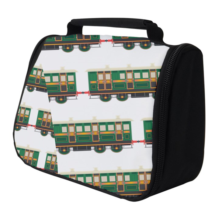 Trains Pattern Transportation Full Print Travel Pouch (Small)