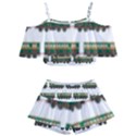 Trains Pattern Transportation Kids  Off Shoulder Skirt Bikini View1