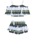 Trains Pattern Transportation Kids  Off Shoulder Skirt Bikini View2