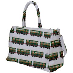 Trains Pattern Transportation Duffel Travel Bag