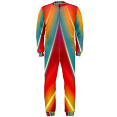 Colorful Background Art Pattern Onepiece Jumpsuit (men)  by Wegoenart