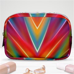 Colorful Background Art Pattern Make Up Pouch (small)