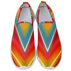 Colorful Background Art Pattern Men s Slip On Sneakers