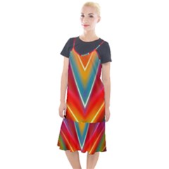 Colorful Background Art Pattern Camis Fishtail Dress