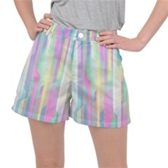 Background Abstract Pastels Stretch Ripstop Shorts