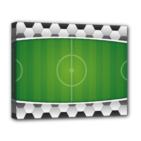 Background Sports Soccer Football Deluxe Canvas 20  X 16  (stretched) by Wegoenart