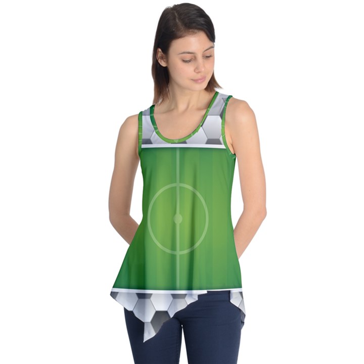 Background Sports Soccer Football Sleeveless Tunic