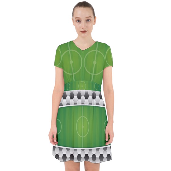 Background Sports Soccer Football Adorable in Chiffon Dress