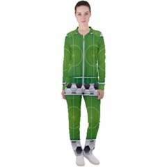 Background Sports Soccer Football Casual Jacket And Pants Set