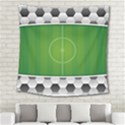 Background Sports Soccer Football Square Tapestry (Large) View2